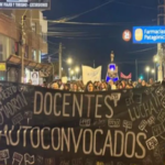 Acampe de Docentes Autoconvocados en Chubut