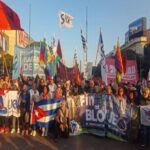 Miles de manifestantes ganaron las calles de la ciudad de Buenos Aires en defensa de Cuba y en repudio al genocida Trump