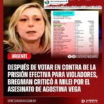 Grave ataque machista de un medio oficialista a Myriam Bregman. Milei lo difundió.