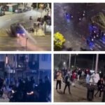 Represión en el Obelisco en los festejos de la selección ante Suiza. No es la primera vez que el gobierno reprime los festejos populares.