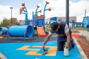 Continúa el Plan de Obras del Parque Lineal del Oeste de Lanús