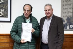 El HCD de Avellaneda distinguió a Hugo Caruso