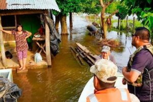 El Chaco bajo el agua. Casi 1.800 personas dejaron sus casas.